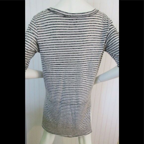 Free People distressed tee reverse print sz Med - Picture 2 of 5